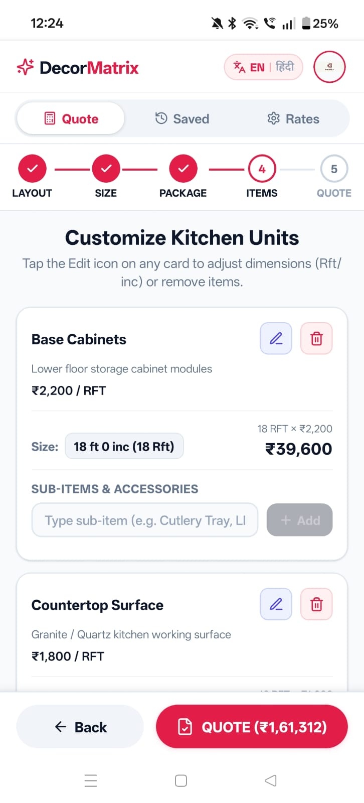 Step 4 - Customize Kitchen Units
